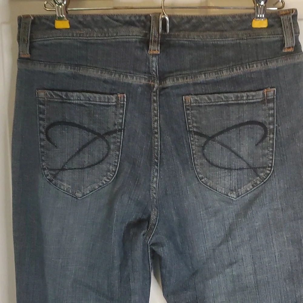 CHICO'S Womens Platinum Straight Leg Jeans Mid Rise Cotton & Spandex - Picture 8 of 13